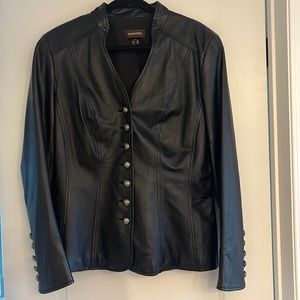Danier leather blazer - black